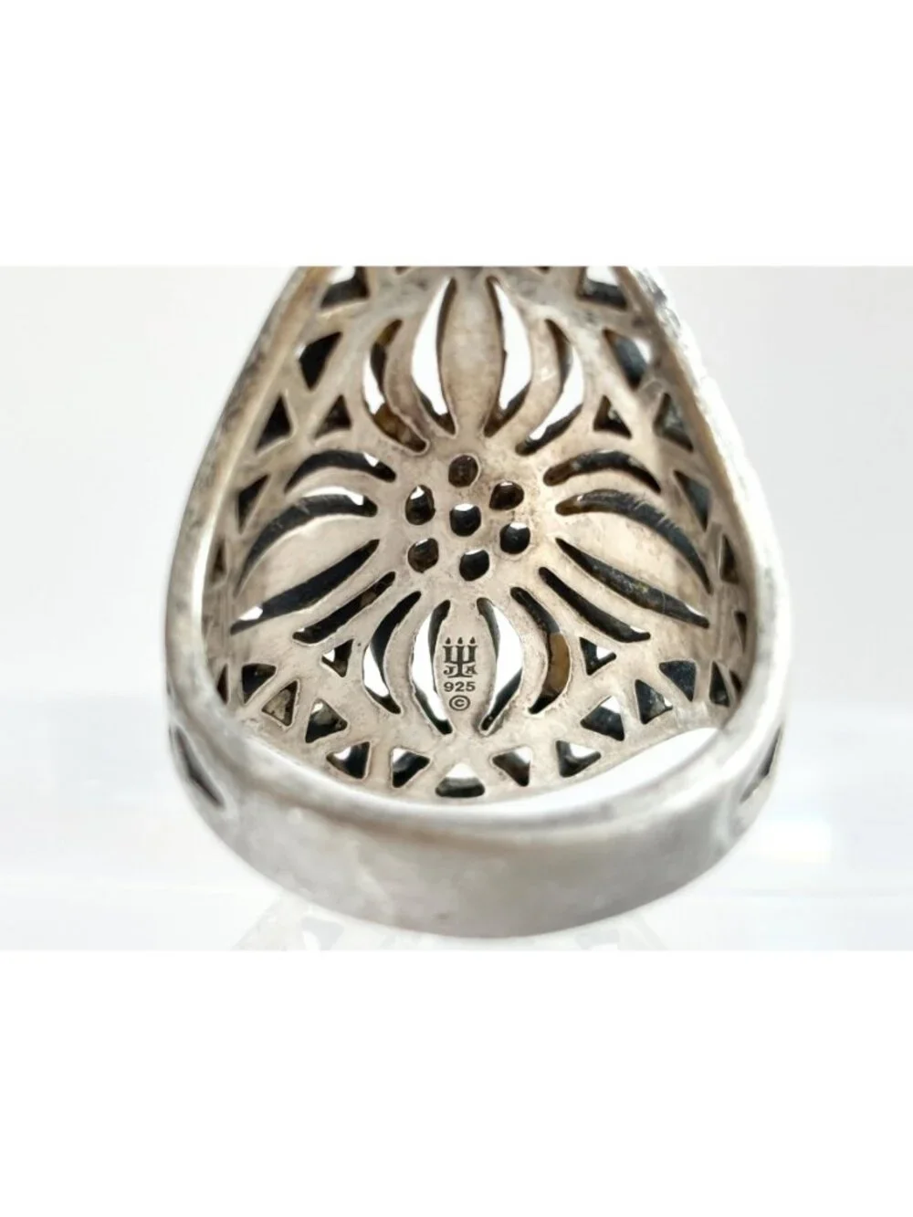 RARE James Avery Flor De Sol Sunflower Sterling Silver 925 Vintage Ring - sz 8